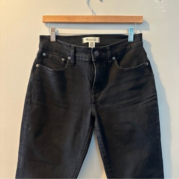 Madewell Mid-Rise Perfect Vintage Jean Black Size 26 Straight Classic Fit - Picture 4 of 9